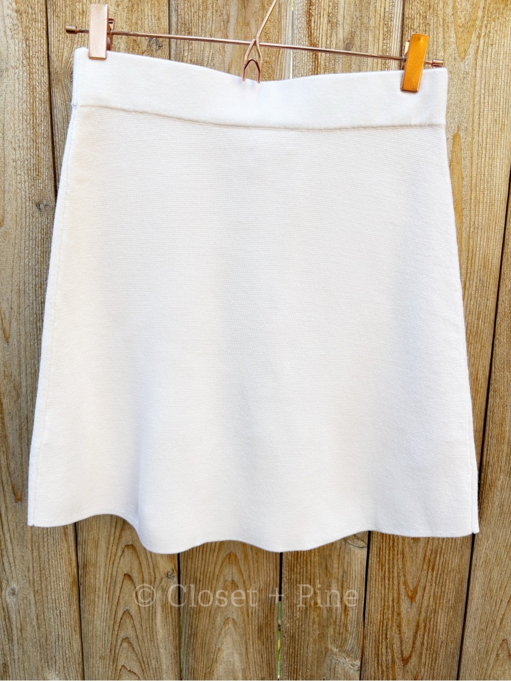 Sezane Sorena Skirt Size Medium Merino Wool Knit Mini - Picture 5 of 16